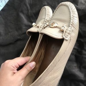COPY - Coach Arlene Natural Driver Loafer, nude s…